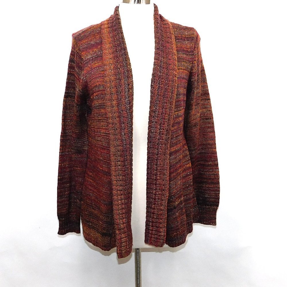 Westport Rust Multi Color Marled Open Front Cardi… - image 1